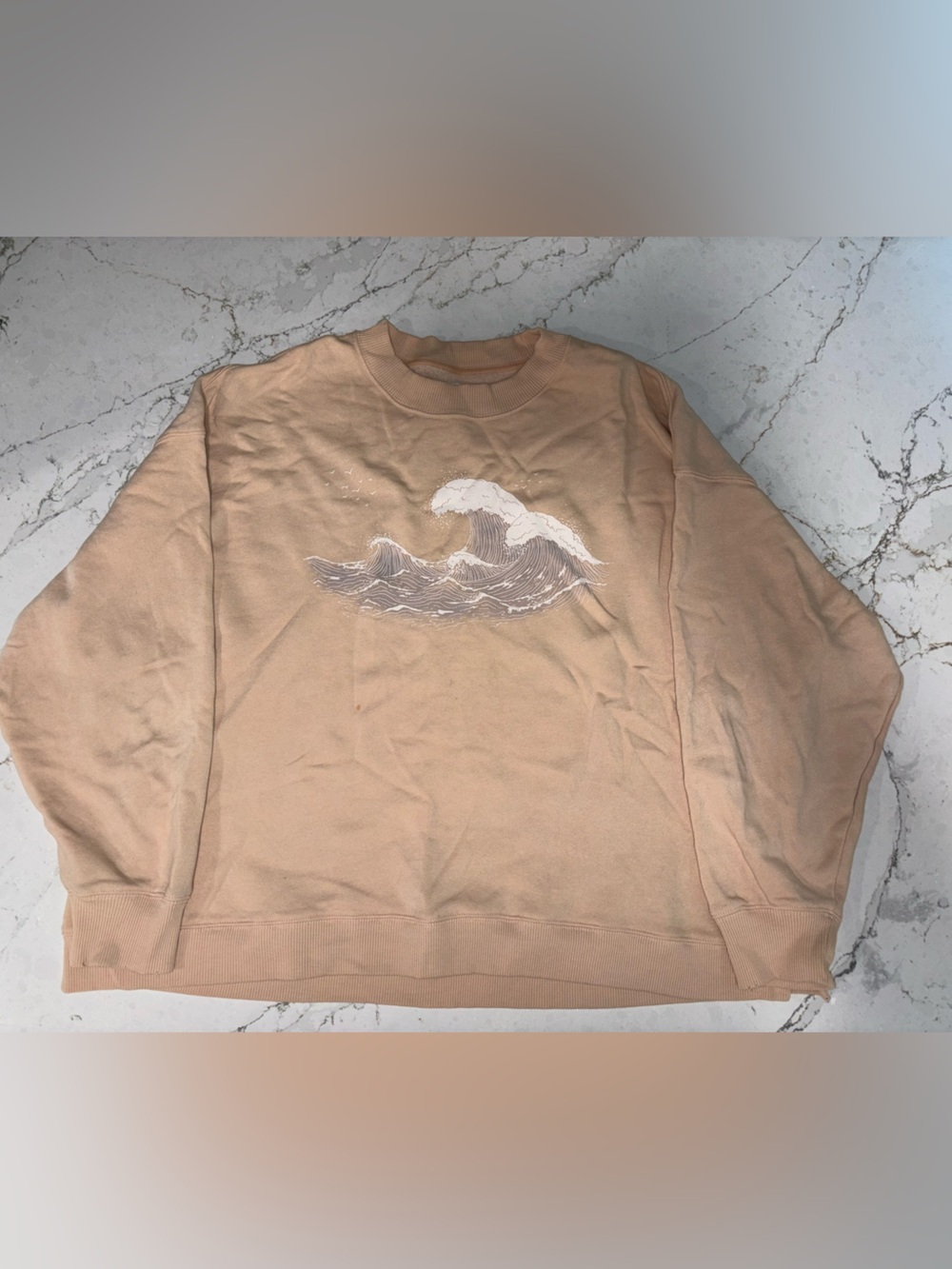 Women’s Crewneck Sweater with Wave